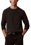 CALVIN KLEIN JEANS EU 350TERRY BADGE CN SWEATSHI ΦΟΥΤΕΡ ΜΠΛΟΥΖΑ ΑΝΔΡΙΚΗ ANTHRACHITE