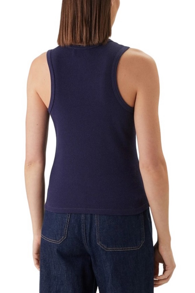 CALVIN KLEIN JEANS SL MONOGRAM PATCH WAFFLE RACER ΤΟΠ ΓΥΝΑΙΚΕΙΟ DARK BLUE