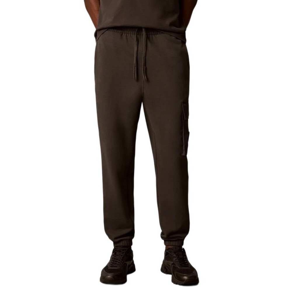 CALVIN KLEIN JEANS EU 350TERRY BADGE JOGGER ΦΟΡΜΑ ΠΑΝΤΕΛΟΝΙ ΑΝΔΡΙΚΟ ANTHRACHITE