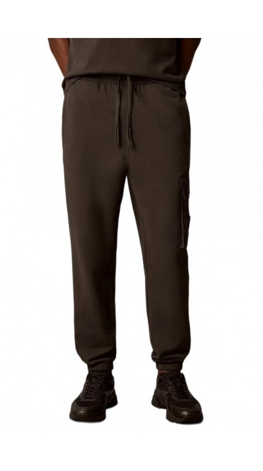 CALVIN KLEIN JEANS EU 350TERRY BADGE JOGGER ΦΟΡΜΑ ΠΑΝΤΕΛΟΝΙ ΑΝΔΡΙΚΟ ANTHRACHITE