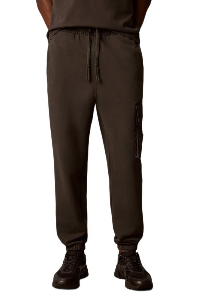 CALVIN KLEIN JEANS EU 350TERRY BADGE JOGGER ΦΟΡΜΑ ΠΑΝΤΕΛΟΝΙ ΑΝΔΡΙΚΟ ANTHRACHITE