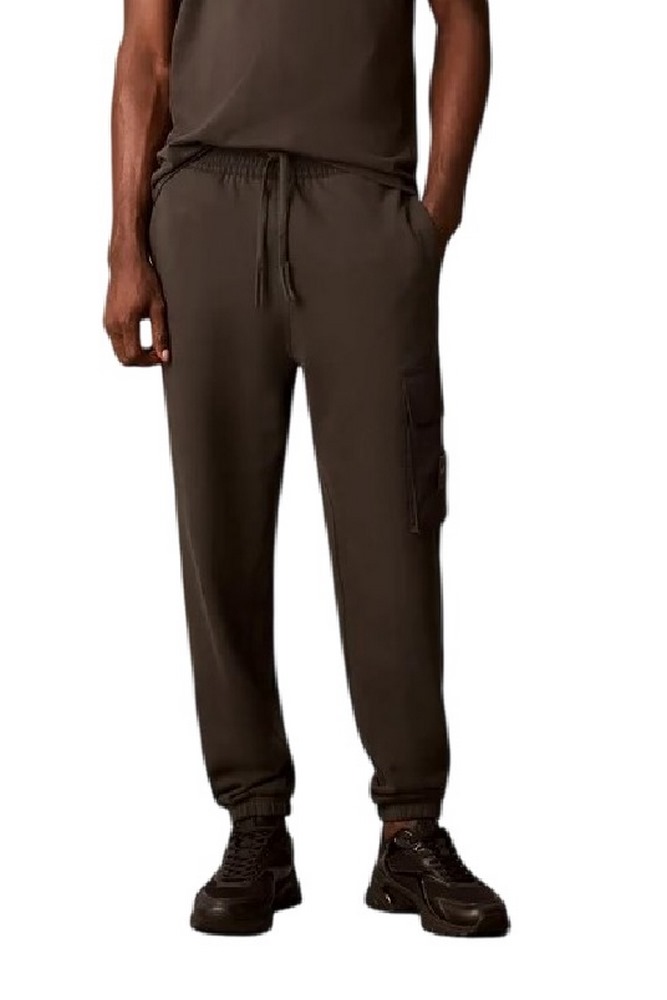 CALVIN KLEIN JEANS EU 350TERRY BADGE JOGGER ΦΟΡΜΑ ΠΑΝΤΕΛΟΝΙ ΑΝΔΡΙΚΟ ANTHRACHITE