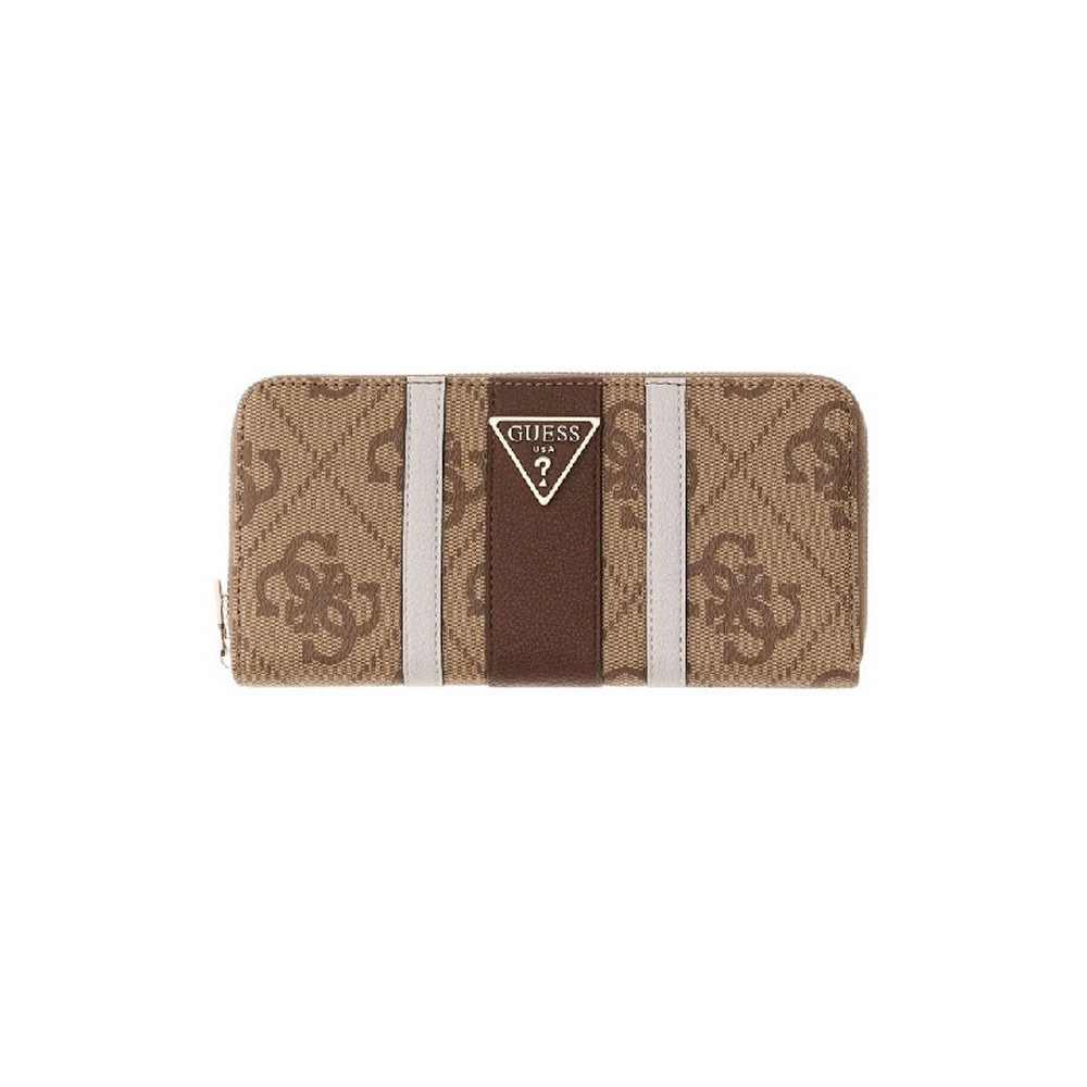 GUESS LAUREL II SLG LRG ZIP AROUND ΠΟΡΤΟΦΟΛΙ ΓΥΝΑΙΚΕΙΟ LATTE