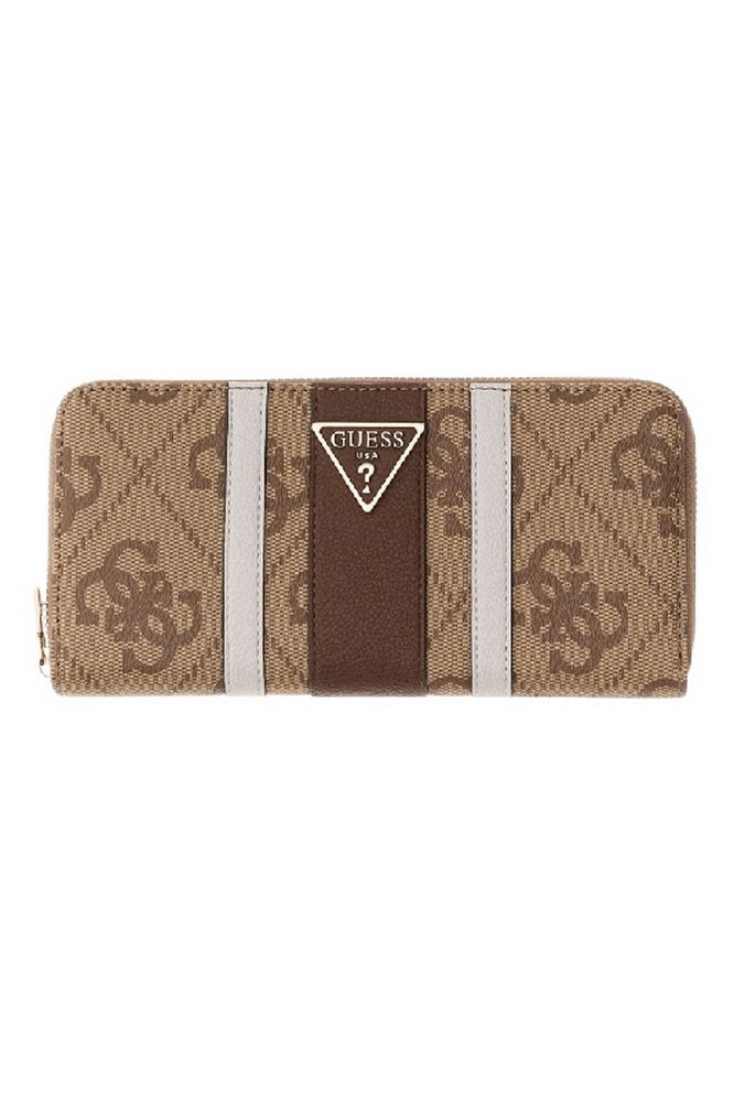 GUESS LAUREL II SLG LRG ZIP AROUND ΠΟΡΤΟΦΟΛΙ ΓΥΝΑΙΚΕΙΟ LATTE