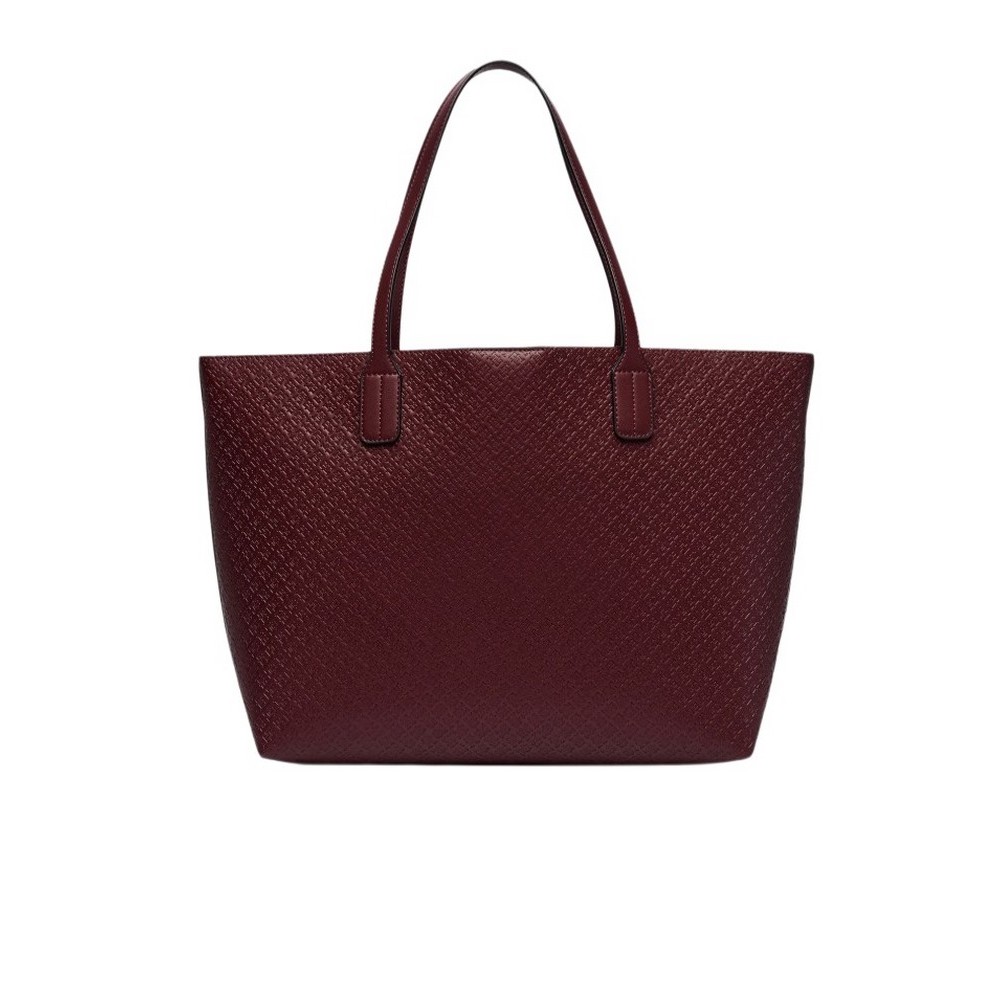 TOMMY HILFIGER ICON TOTE MONO ΤΣΑΝΤΑ ΓΥΝΑΙΚΕΙΑ BORDEAUX