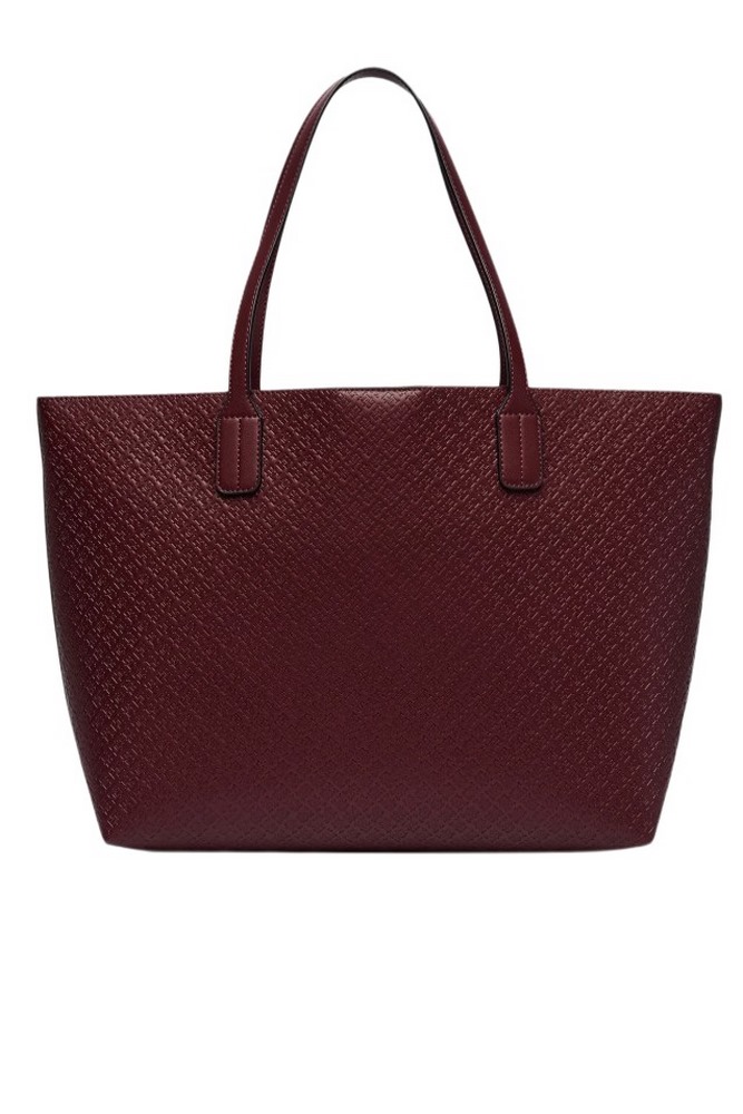 TOMMY HILFIGER ICON TOTE MONO ΤΣΑΝΤΑ ΓΥΝΑΙΚΕΙΑ BORDEAUX