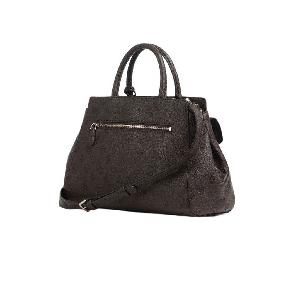 GUESS BLAKE LARGE SATCHEL ΤΣΑΝΤΑ ΓΥΝΑΙΚΕΙΑ BROWN