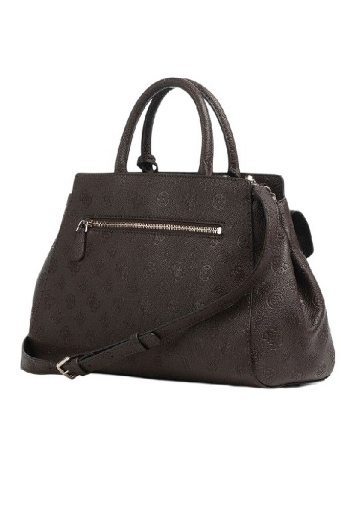 GUESS BLAKE LARGE SATCHEL ΤΣΑΝΤΑ ΓΥΝΑΙΚΕΙΑ BROWN