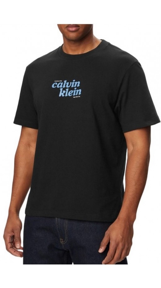 CALVIN KLEIN JEANS 20S CALVINKLEIN TRVL FONT GRA T-SHIRT ΜΠΛΟΥΖΑ ΑΝΔΡΙΚΗ BLACK