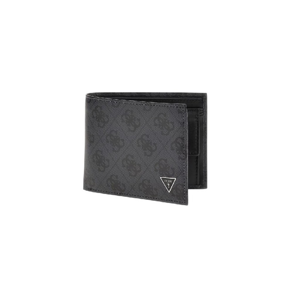 GUES MILANO BLLFLD W COIN POCKET SMVELELEA20 ΠΟΡΤΟΦΟΛΙ ΑΝΔΡΙΚΟ GREY