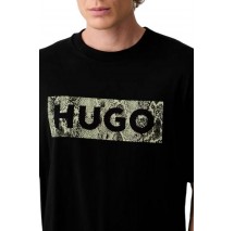 HUGO BOSS NERPIENT JERSEY T-SHIRT ΜΠΛΟΥΖΑ ΑΝΔΡΙΚΗ BLACK