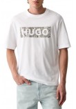 HUGO BOSS NERPIENT JERSEY T-SHIRT ΜΠΛΟΥΖΑ ΑΝΔΡΙΚΗ WHITE