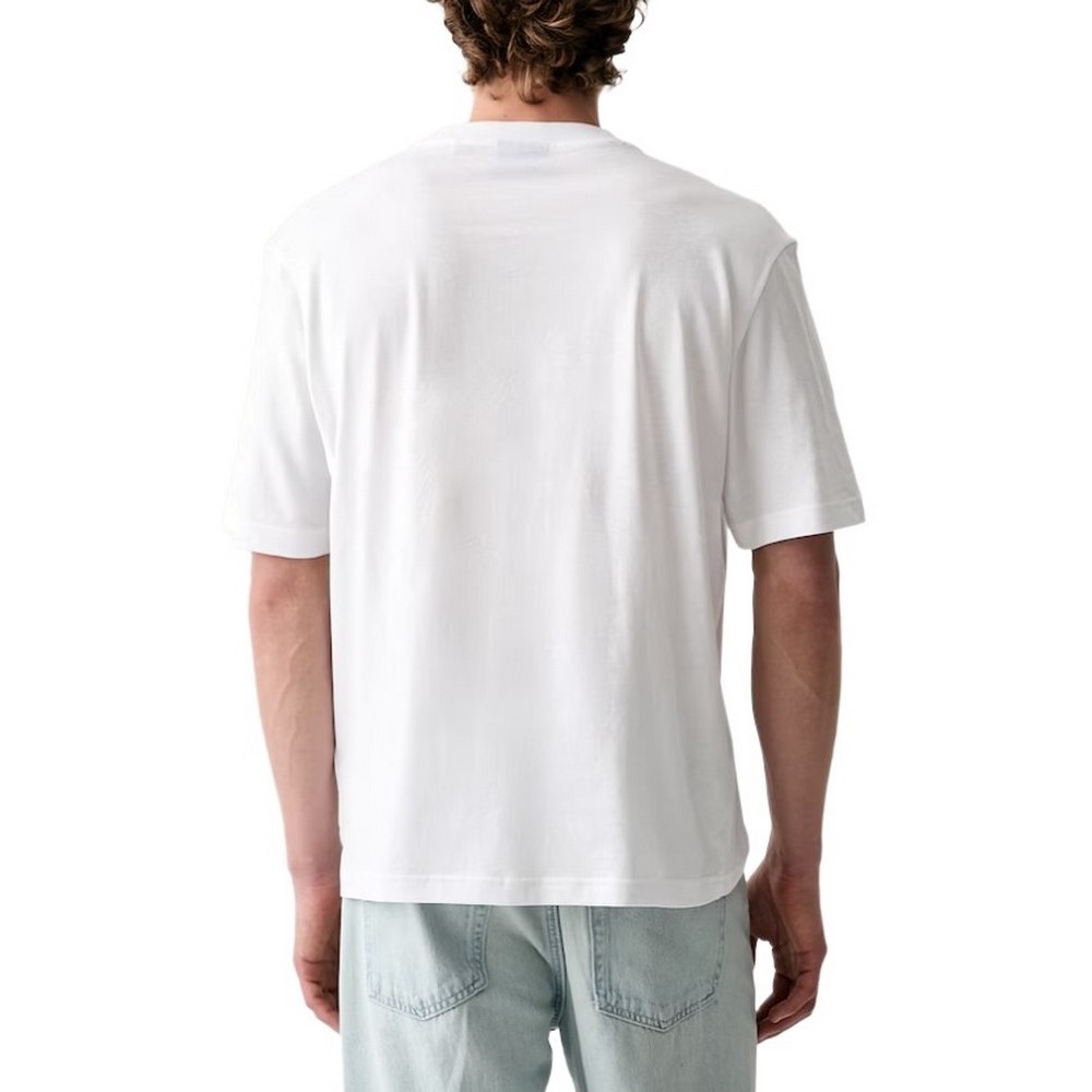 HUGO BOSS NERPIENT JERSEY T-SHIRT ΜΠΛΟΥΖΑ ΑΝΔΡΙΚΗ WHITE
