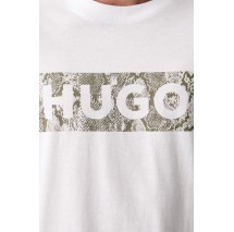 HUGO BOSS NERPIENT JERSEY T-SHIRT ΜΠΛΟΥΖΑ ΑΝΔΡΙΚΗ WHITE