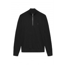 TOMMY JEANS SLM ESS LIGHT ΒΌ ZIP SWTR EXT ΠΛΕΚΤΗ ΜΠΛΟΥΖΑ ΑΝΔΡΙΚΗ BLACK