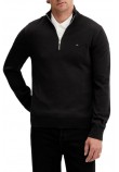 TOMMY JEANS SLM ESS LIGHT ΒΌ ZIP SWTR EXT ΜΠΛΟΥΖΑ ΠΛΕΚΤΗ ΑΝΔΡΙΚΗ BLACK