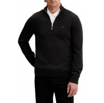 TOMMY JEANS SLM ESS LIGHT ΒΌ ZIP SWTR EXT ΠΛΕΚΤΗ ΜΠΛΟΥΖΑ ΑΝΔΡΙΚΗ BLACK