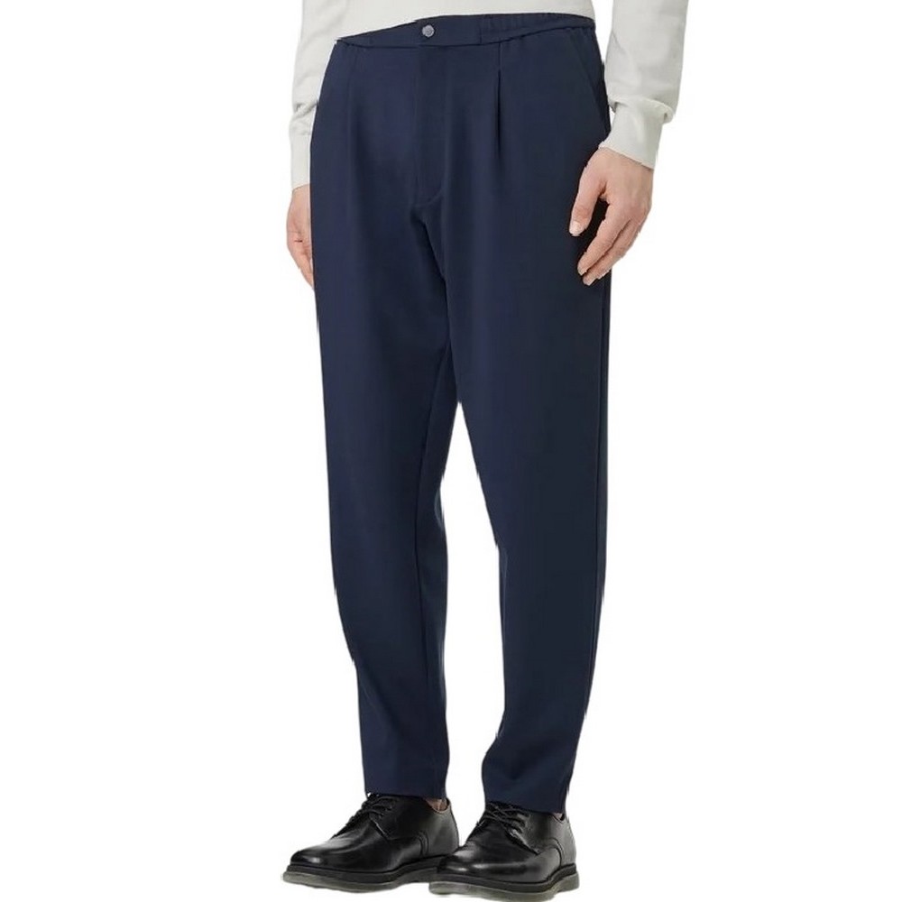 CALVIN KLEIN TAPERED TECH KNIT PLEATED PANT ΠΑΝΤΕΛΟΝΙ ΑΝΔΡΙΚΟ NAVY