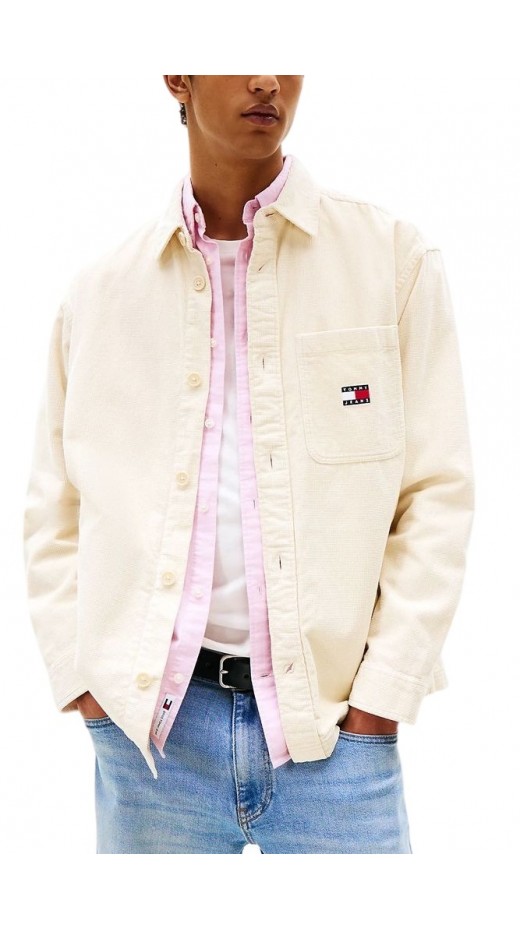 TOMMY JEANS BRICK CORD OVERSHIRT EXT ΠΟΥΚΑΜΙΣΟ ΑΝΔΡΙΚΟ BEIGE