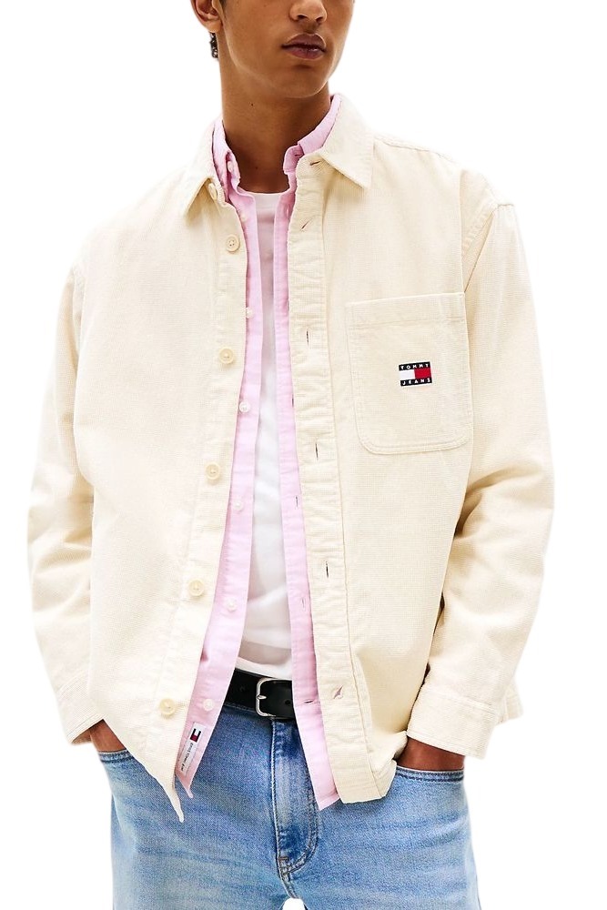 TOMMY JEANS BRICK CORD OVERSHIRT EXT ΠΟΥΚΑΜΙΣΟ ΑΝΔΡΙΚΟ BEIGE