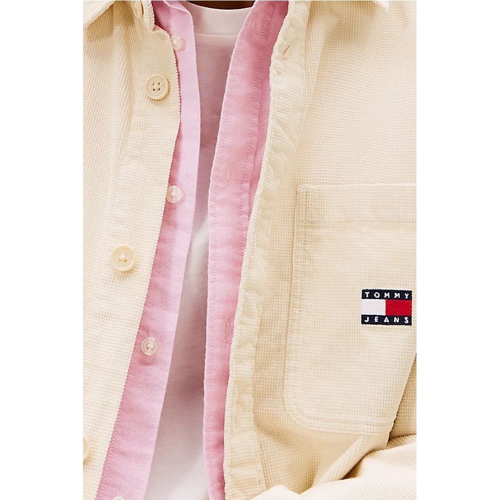 TOMMY JEANS BRICK CORD OVERSHIRT EXT ΠΟΥΚΑΜΙΣΟ ΑΝΔΡΙΚΟ BEIGE