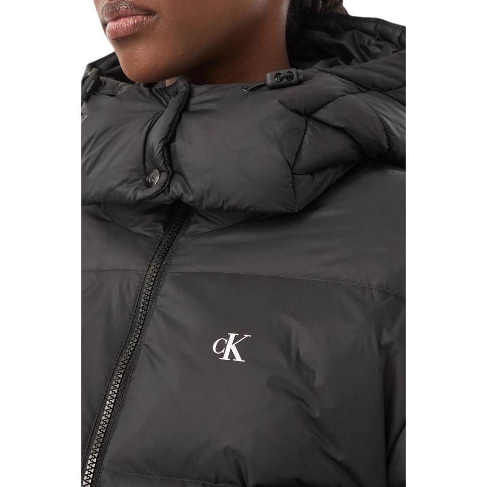 CALVIN KLEIN JEANS ESSENTIAL MW SHORT DOWN PUFFER ΜΠΟΥΦΑΝ ΓΥΝΑΙΚΕΙΟ BLACK