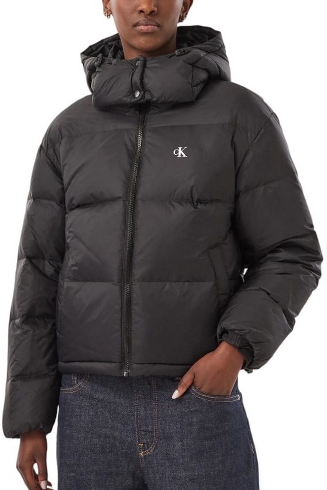 CALVIN KLEIN JEANS ESSENTIAL MW SHORT DOWN PUFFER ΜΠΟΥΦΑΝ ΓΥΝΑΙΚΕΙΟ BLACK
