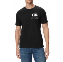 CALVIN KLEIN 30s EU RESORT GRAPHIC T-SHIRT ΜΠΛΟΥΖΑ ΑΝΔΡΙΚΗ BLACK