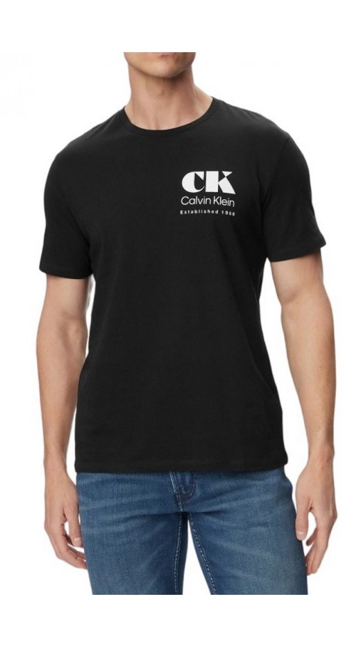 CALVIN KLEIN 30s EU RESORT GRAPHIC T-SHIRT ΜΠΛΟΥΖΑ ΑΝΔΡΙΚΗ BLACK
