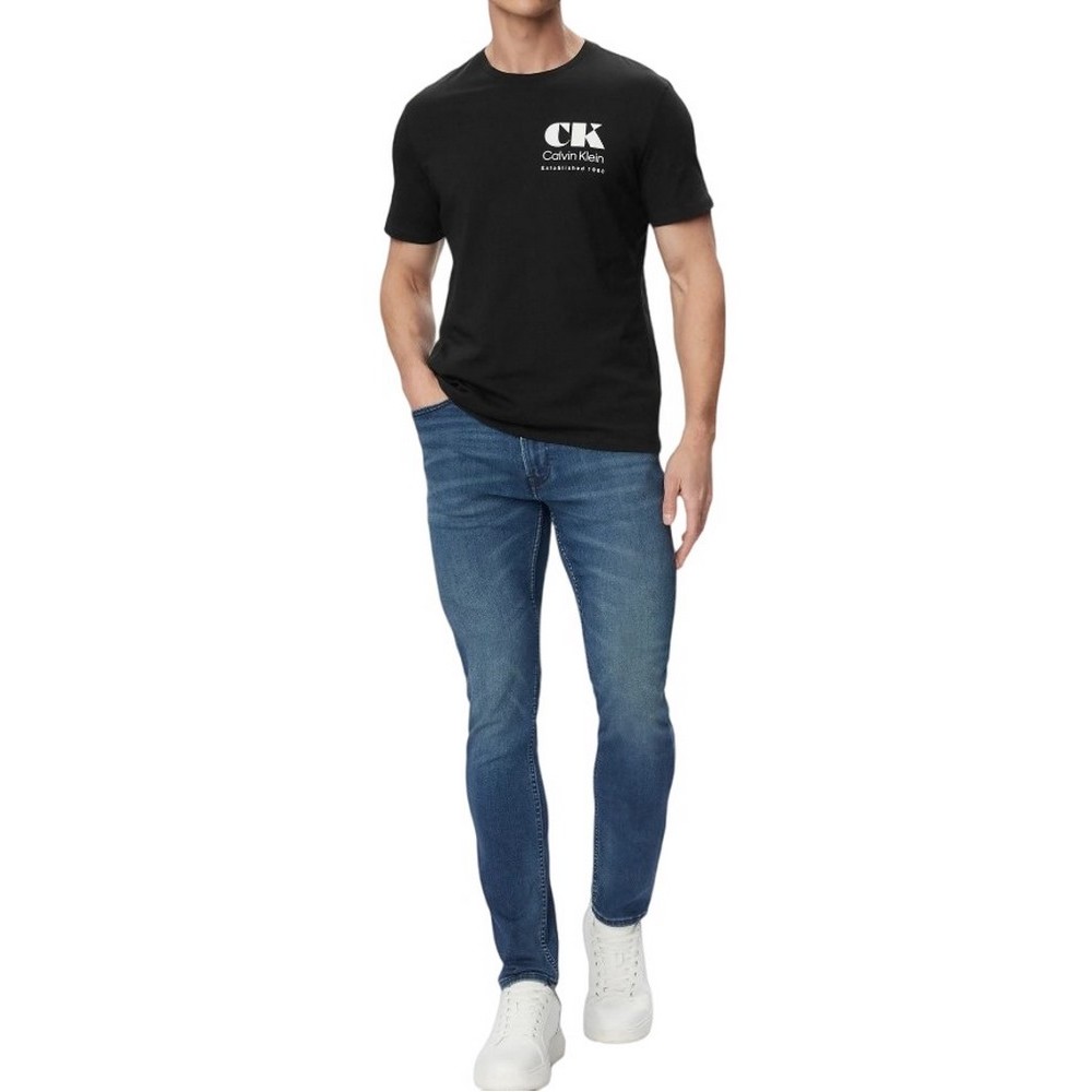 CALVIN KLEIN 30s EU RESORT GRAPHIC T-SHIRT ΜΠΛΟΥΖΑ ΑΝΔΡΙΚΗ BLACK