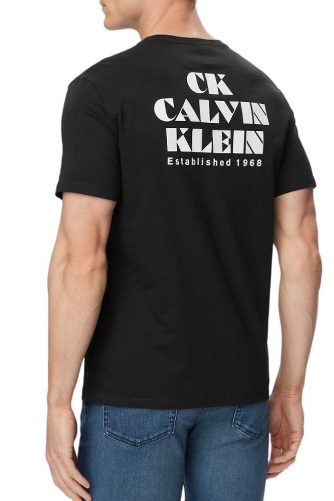 CALVIN KLEIN 30s EU RESORT GRAPHIC T-SHIRT ΜΠΛΟΥΖΑ ΑΝΔΡΙΚΗ BLACK