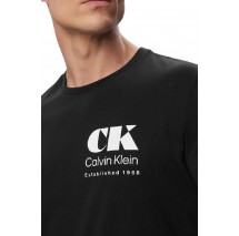 CALVIN KLEIN 30s EU RESORT GRAPHIC T-SHIRT ΜΠΛΟΥΖΑ ΑΝΔΡΙΚΗ BLACK