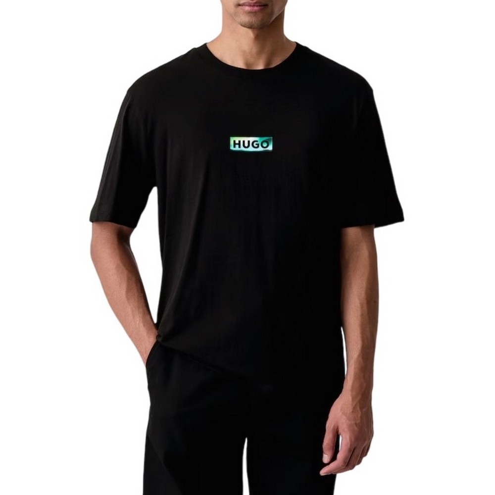 HUGO BOSS NOROSTEE JERSEY T-SHIRT ΜΠΛΟΥΖΑ ΑΝΔΡΙΚΗ BLACK