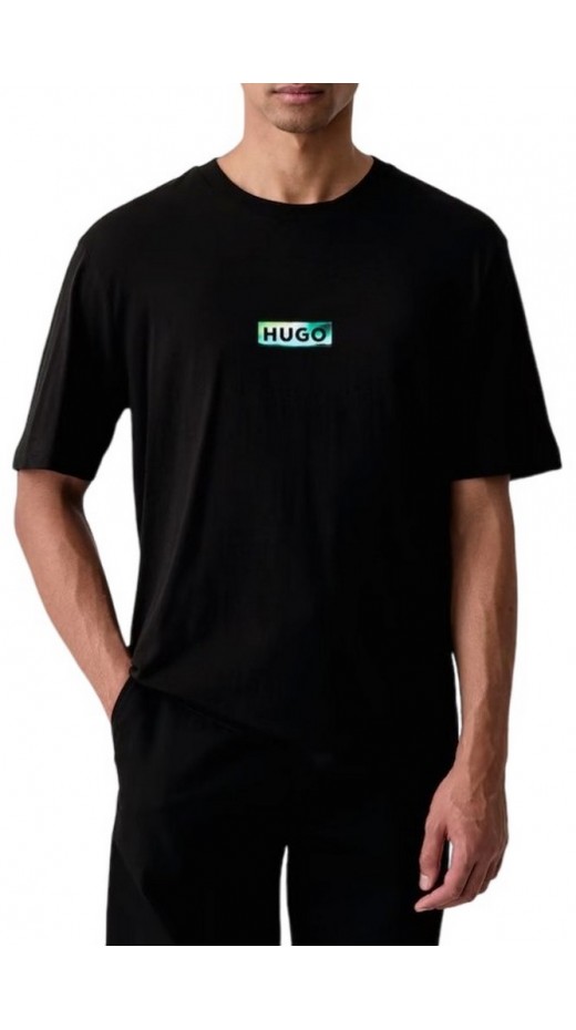 HUGO BOSS NOROSTEE JERSEY T-SHIRT ΜΠΛΟΥΖΑ ΑΝΔΡΙΚΗ BLACK