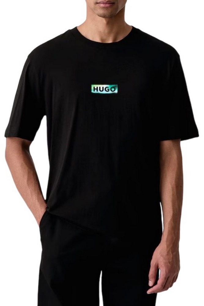 HUGO BOSS NOROSTEE JERSEY T-SHIRT ΜΠΛΟΥΖΑ ΑΝΔΡΙΚΗ BLACK