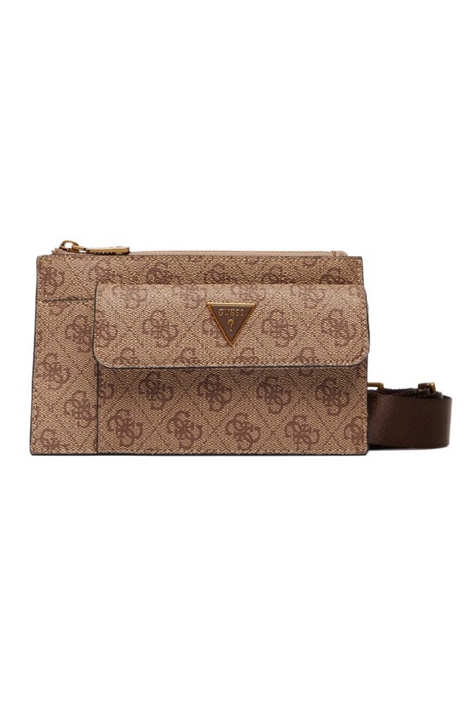 GUESS MILANO FLAT BUMBAG HMMILOP6391 ΤΣΑΝΤΑ ΑΝΔΡΙΚΗ LATTE