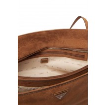 GUESS DEVON 3 COMP TOTE ΤΣΑΝΤΑ ΓΥΝΑΙΚΕΙΑ COGNAC