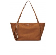 GUESS DEVON 3 COMP TOTE ΤΣΑΝΤΑ ΓΥΝΑΙΚΕΙΑ COGNAC