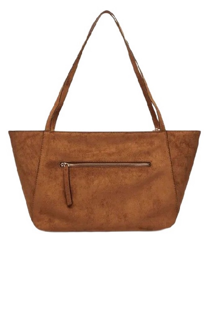 GUESS DEVON 3 COMP TOTE ΤΣΑΝΤΑ ΓΥΝΑΙΚΕΙΑ COGNAC