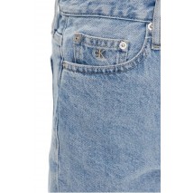 CALVIN KLEIN JEANS MOM SHORT ΒΕΡΜΟΥΔΑ ΓΥΝΑΙΚΕΙΑ BLUΕ DENIM