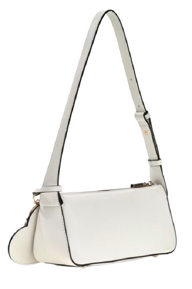 GUESS ISOBEL MINI SHOULDER BAG ΤΣΑΝΤΑ ΓΥΝΑΙΚΕΙΑ WHITE