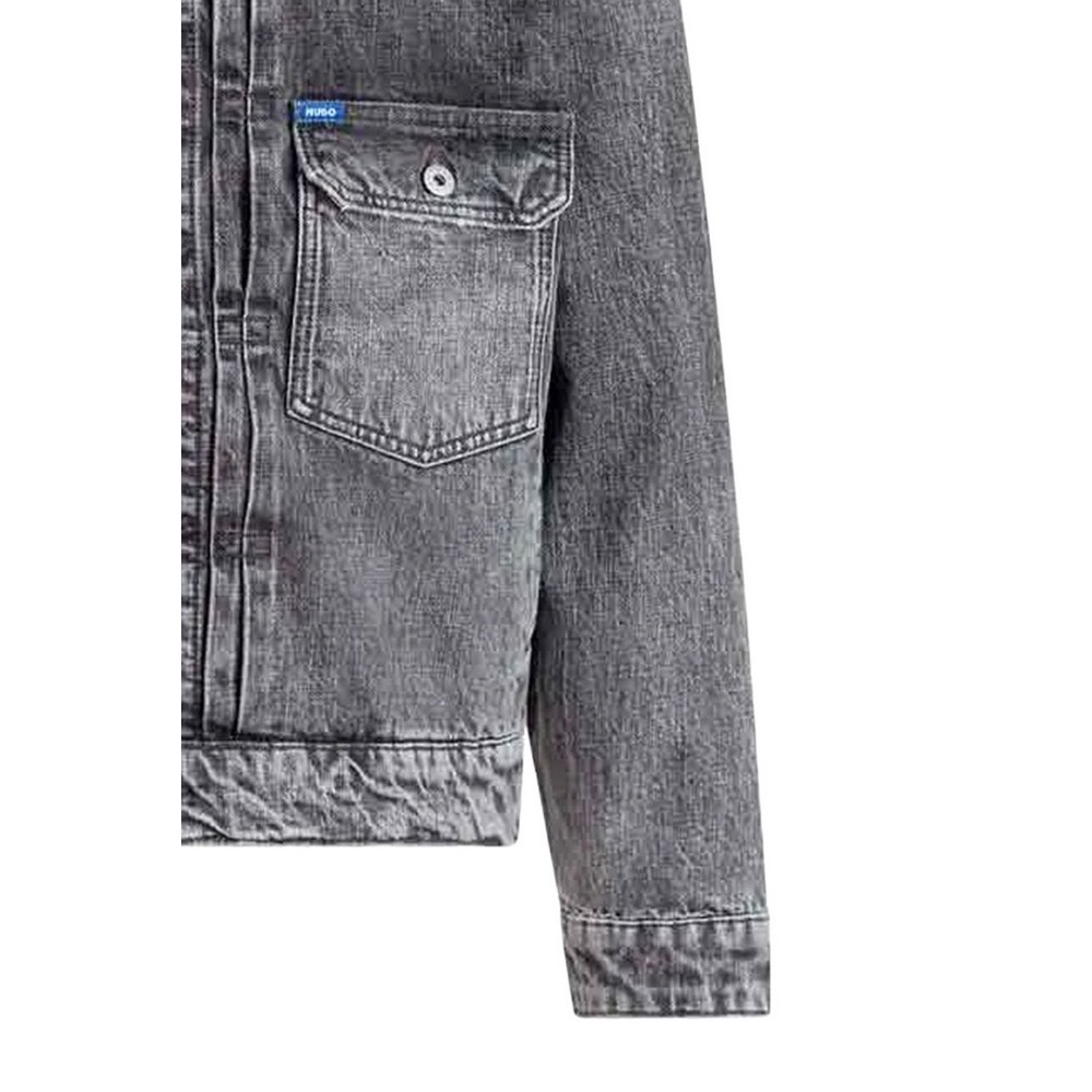 HUGO BOSS NIAL JACKET ΜΠΟΥΦΑΝ ΤΖΙΝ ΑΝΔΡΙΚΟ DENIM GREY