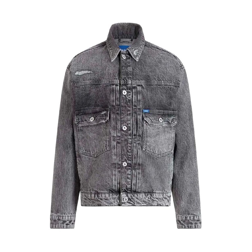 HUGO BOSS NIAL JACKET ΜΠΟΥΦΑΝ ΤΖΙΝ ΑΝΔΡΙΚΟ DENIM GREY
