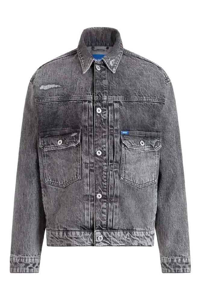 HUGO BOSS NIAL JACKET ΜΠΟΥΦΑΝ ΤΖΙΝ ΑΝΔΡΙΚΟ DENIM GREY