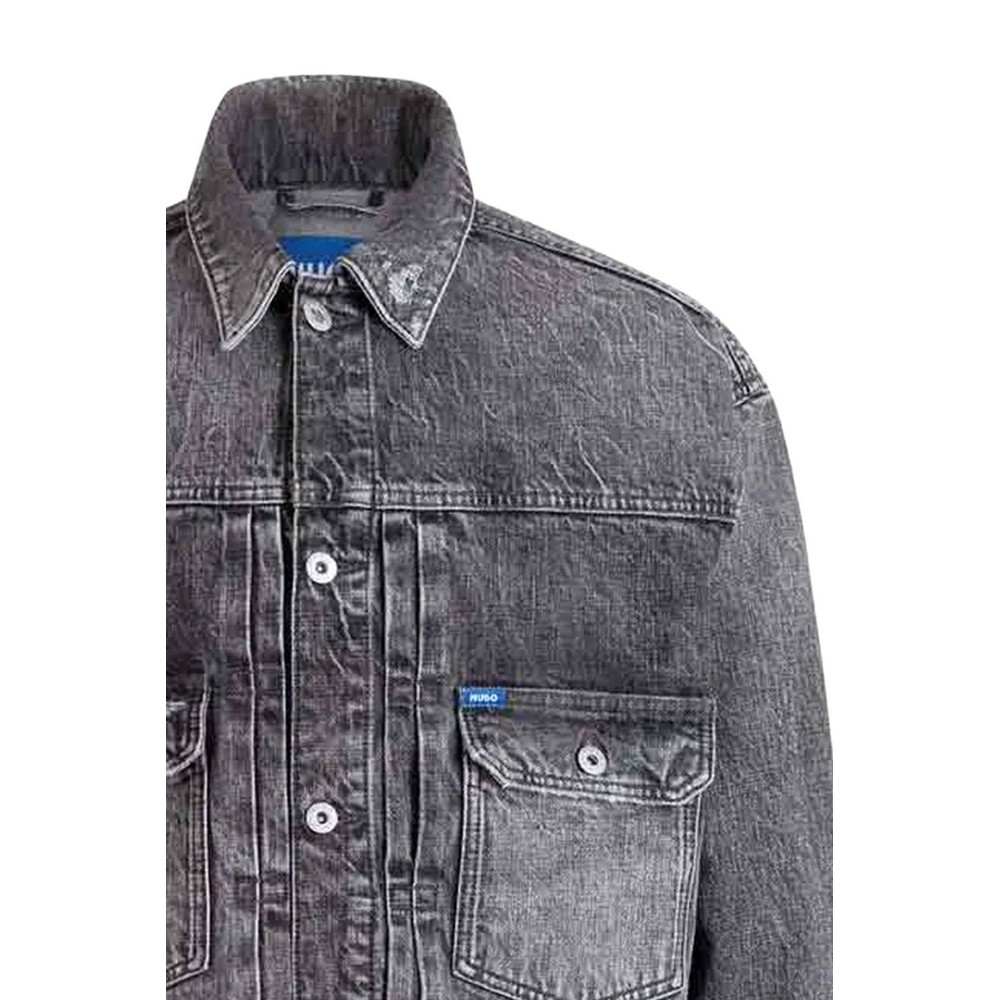 HUGO BOSS NIAL JACKET ΜΠΟΥΦΑΝ ΤΖΙΝ ΑΝΔΡΙΚΟ DENIM GREY