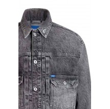 HUGO BOSS NIAL JACKET ΜΠΟΥΦΑΝ ΤΖΙΝ ΑΝΔΡΙΚΟ DENIM GREY