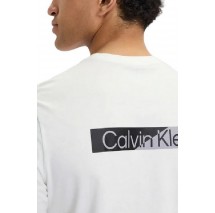 CALVIN KLEIN 30s EU SPW SPLIT STNDRD GRAPH T-SHIRT ΜΠΛΟΥΖΑ ΑΝΔΡΙΚΗ BRIGHT WHITE