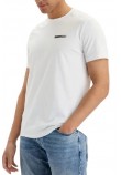 CALVIN KLEIN 30s EU SPW SPLIT STNDRD GRAPH T-SHIRT ΜΠΛΟΥΖΑ ΑΝΔΡΙΚΗ BRIGHT WHITE