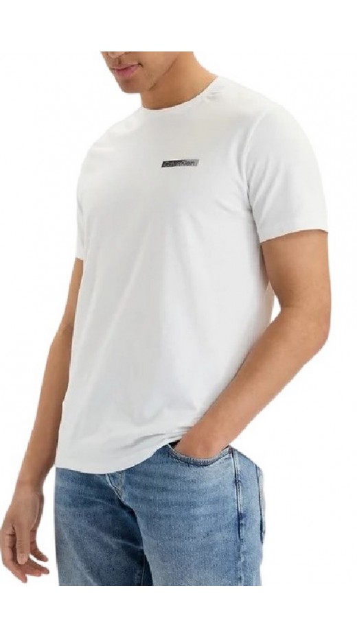 CALVIN KLEIN 30s EU SPW SPLIT STNDRD GRAPH T-SHIRT ΜΠΛΟΥΖΑ ΑΝΔΡΙΚΗ BRIGHT WHITE