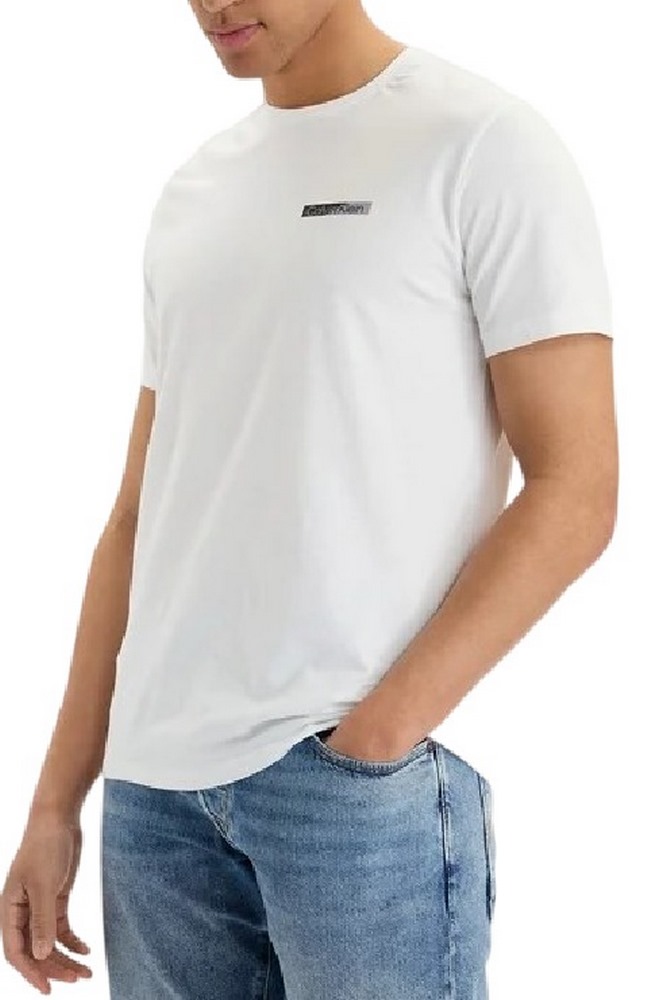 CALVIN KLEIN 30s EU SPW SPLIT STNDRD GRAPH T-SHIRT ΜΠΛΟΥΖΑ ΑΝΔΡΙΚΗ BRIGHT WHITE